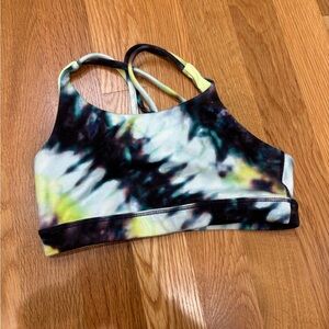 Athleta Girl Tie Die Upbeat Sports Bra - S/7
